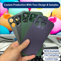 Matte Single Glass Repair Replacement Back Cover For iPhone 11 Pro to 16 Pro Max, Wireless Charging Compatible, Customizable Blank Rear Glass For Logo Laser & Silk Printing