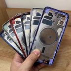 Matte Cold Engraving Full Assembly Replacement Back Cover For iPhone 15/15P/15PM/15S/16/16P/16PM/16S, Wireless Charging Compatible, Repair Rear Housing With Full Fittings, Custom Blank Glass For Laser Engraving Logo Printing