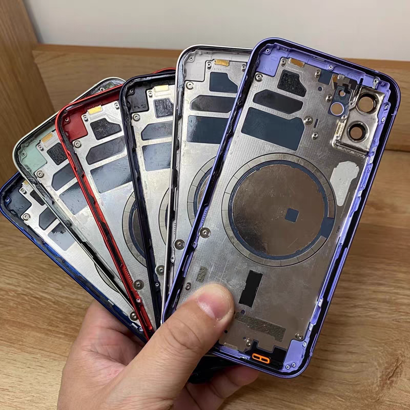 Matte Cold Engraving Full Assembly Replacement Back Cover For iPhone 15/15P/15PM/15S/16/16P/16PM/16S, Wireless Charging Compatible, Repair Rear Housing With Full Fittings, Custom Blank Glass For Laser Engraving Logo Printing