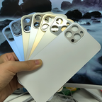 Matte Single Glass Repair Replacement Back Cover For iPhone 11 Pro to 16 Pro Max, Wireless Charging Compatible, Customizable Blank Rear Glass For Logo Laser & Silk Printing