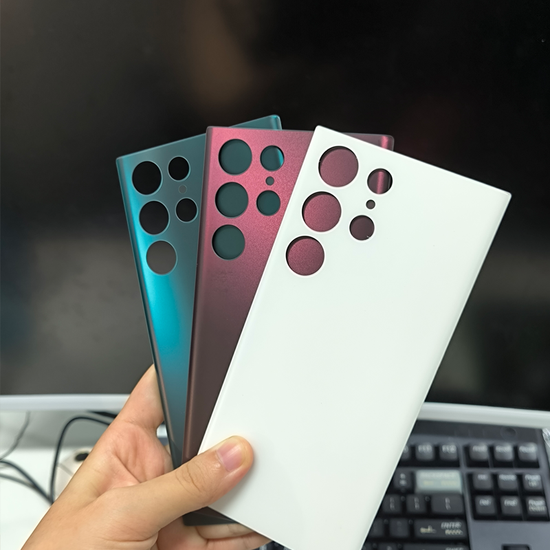 Nắp lưng thay thế kính đơn mờ cho Samsung Fold 4-7 & Google Pixel 9-10 Pro ProX, tương thích sạc không dây, kính lưng trống có thể tùy chỉnh cho khắc laser và in lụa logo