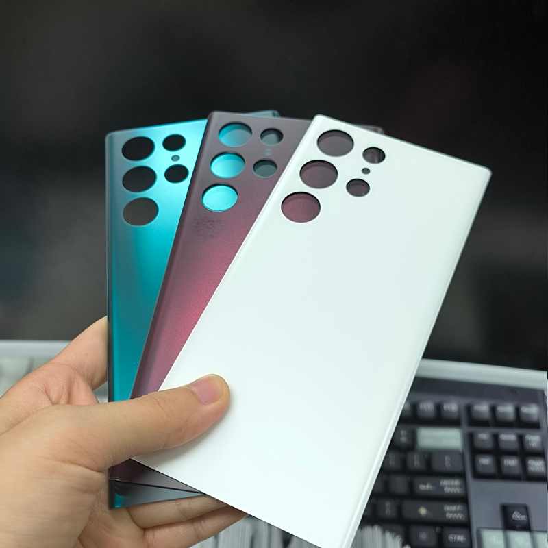Nắp lưng thay thế kính đơn mờ cho Samsung Fold 4-7 & Google Pixel 9-10 Pro ProX, tương thích sạc không dây, kính lưng trống có thể tùy chỉnh cho khắc laser và in lụa logo