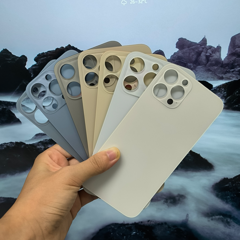 Matte Single Glass Repair Replacement Back Cover For iPhone 11 Pro to 16 Pro Max, Wireless Charging Compatible, Customizable Blank Rear Glass For Logo Laser & Silk Printing