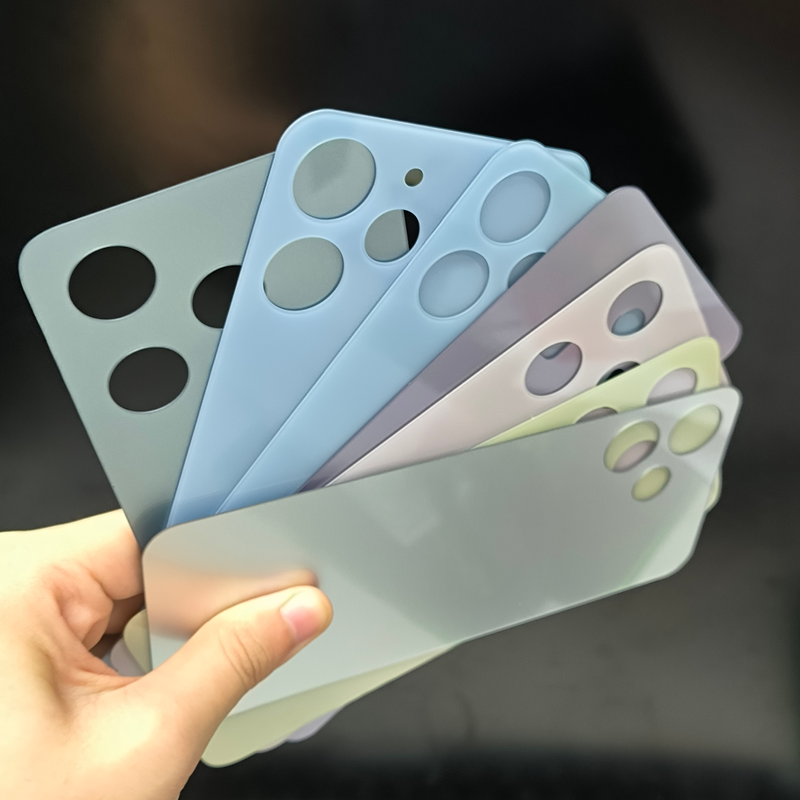 Nắp lưng thay thế mờ bóng cho Xiaomi & Redmi tất cả các dòng, tương thích sạc không dây, kính lưng trống có thể tùy chỉnh cho khắc laser và in lụa logo