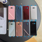 Nắp lưng thay thế keo bóng cho tất cả điện thoại Samsung S/N/A/G Series, tương thích sạc không dây, hỗ trợ sửa chữa vỏ sau trống có thể tùy chỉnh in logo bằng công nghệ lụa và khắc laser