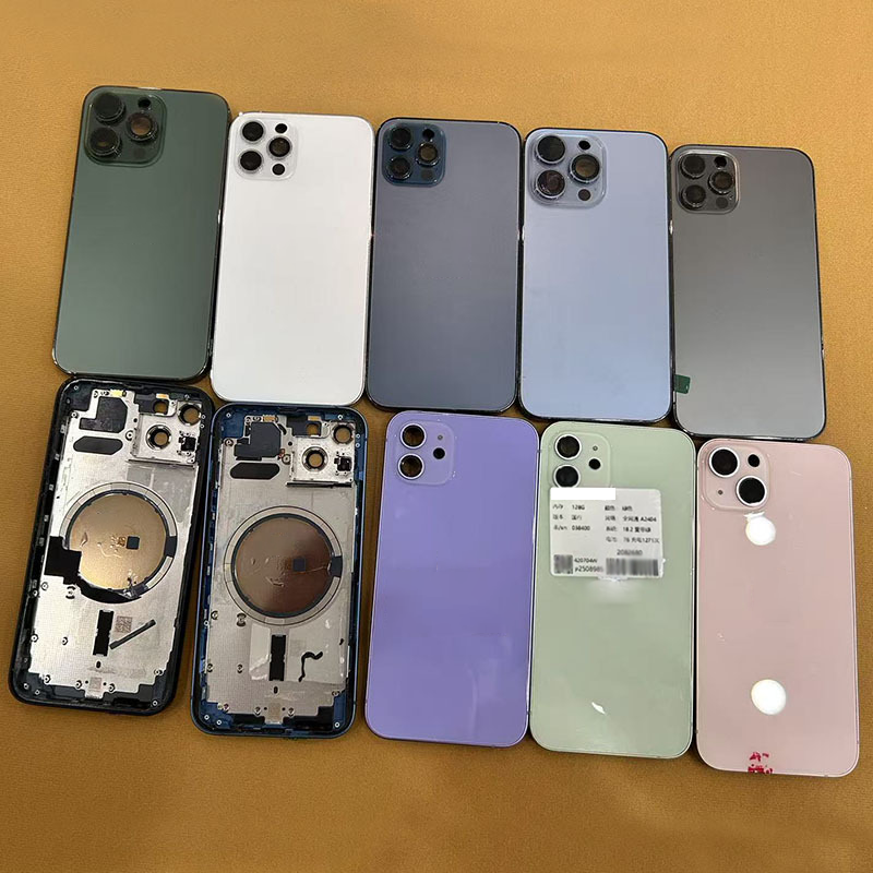 Matte Cold Engraving Full Assembly Replacement Back Cover For iPhone 15/15P/15PM/15S/16/16P/16PM/16S, Wireless Charging Compatible, Repair Rear Housing With Full Fittings, Custom Blank Glass For Laser Engraving Logo Printing