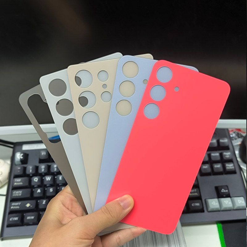Matte Adhesive Back Replacement Cover For Samsung S21/S22/S23/S24/S25/S26 Plus Ultra Series, Wireless Charging Compatible, Blank Repair Rear Housing Support Custom Silk Screen Hot Stamping Laser Engraving Logo Printing