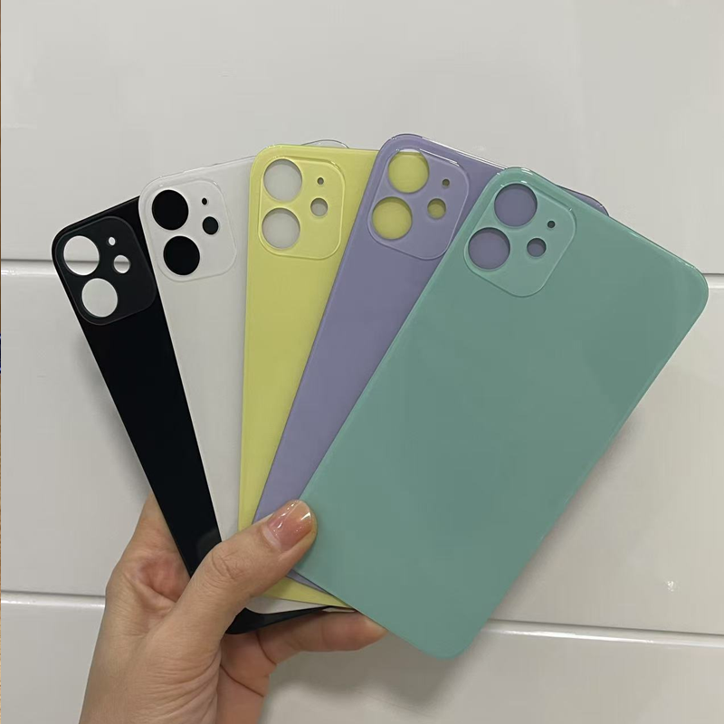 Glossy Single Glass Replacement Back Cover For iPhone X XR XS XS Max 11 12 13 14 14 Plus, Wireless Charging Compatible, Repair Rear Glass Panel, Custom Blank Glass For Silk Screen Hot Stamping Laser Engraving Logo Printing