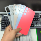 Matte Adhesive Back Replacement Cover For Samsung S21/S22/S23/S24/S25/S26 Plus Ultra Series, Wireless Charging Compatible, Blank Repair Rear Housing Support Custom Silk Screen Hot Stamping Laser Engraving Logo Printing