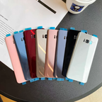 Nắp lưng thay thế keo bóng cho tất cả điện thoại Samsung S/N/A/G Series, tương thích sạc không dây, hỗ trợ sửa chữa vỏ sau trống có thể tùy chỉnh in logo bằng công nghệ lụa và khắc laser