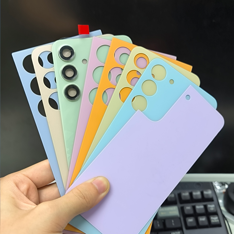 Matte Adhesive Back Replacement Cover For Samsung S21/S22/S23/S24/S25/S26 Plus Ultra Series, Wireless Charging Compatible, Blank Repair Rear Housing Support Custom Silk Screen Hot Stamping Laser Engraving Logo Printing