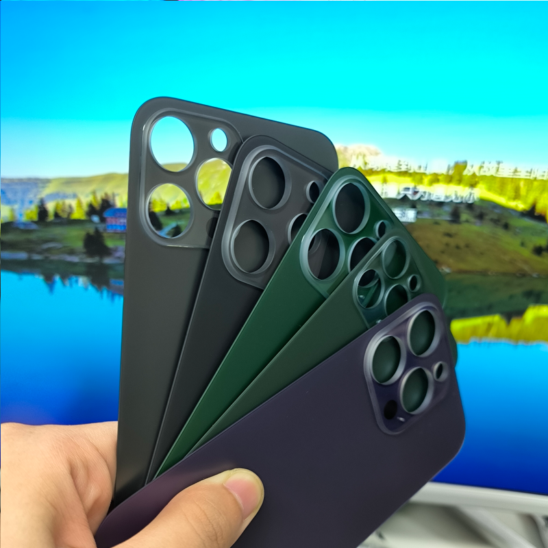 Matte Single Glass Repair Replacement Back Cover For iPhone 11 Pro to 16 Pro Max, Wireless Charging Compatible, Customizable Blank Rear Glass For Logo Laser & Silk Printing