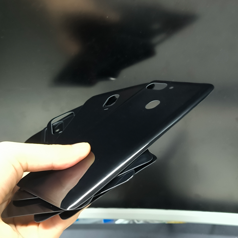 Nắp lưng thay thế kính bóng cho OPPO RENO R15 & OnePlus 6 6T, tương thích sạc không dây, kính lưng trống có thể tùy chỉnh cho khắc laser và in lụa logo