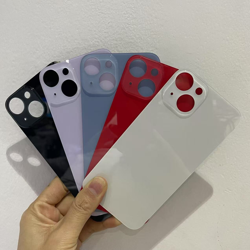 Glossy Single Glass Replacement Back Cover For iPhone X XR XS XS Max 11 12 13 14 14 Plus, Wireless Charging Compatible, Repair Rear Glass Panel, Custom Blank Glass For Silk Screen Hot Stamping Laser Engraving Logo Printing