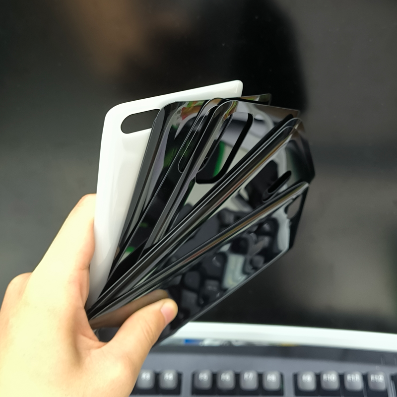 Nắp lưng thay thế kính bóng cho OPPO RENO R15 & OnePlus 6 6T, tương thích sạc không dây, kính lưng trống có thể tùy chỉnh cho khắc laser và in lụa logo