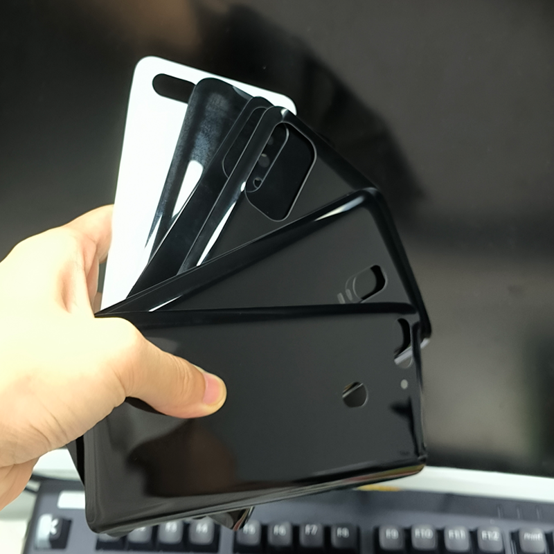 Nắp lưng thay thế kính bóng cho OPPO RENO R15 & OnePlus 6 6T, tương thích sạc không dây, kính lưng trống có thể tùy chỉnh cho khắc laser và in lụa logo