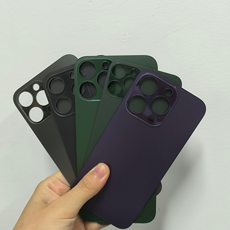 Matte Single Glass Repair Replacement Back Cover For iPhone 11 Pro to 16 Pro Max, Wireless Charging Compatible, Customizable Blank Rear Glass For Logo Laser & Silk Printing
