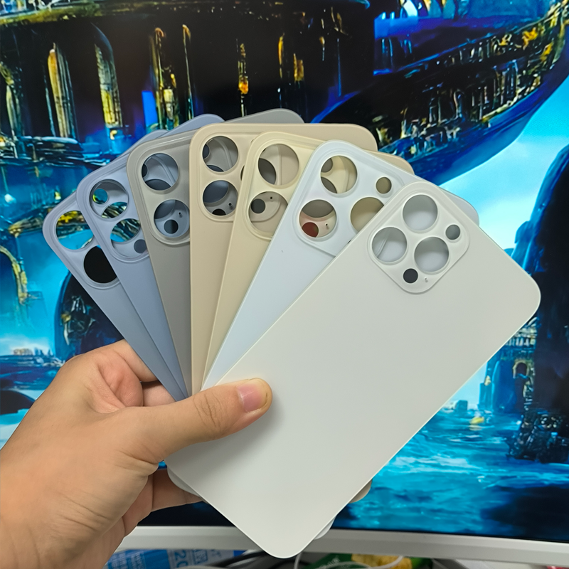 Matte Single Glass Repair Replacement Back Cover For iPhone 11 Pro to 16 Pro Max, Wireless Charging Compatible, Customizable Blank Rear Glass For Logo Laser & Silk Printing